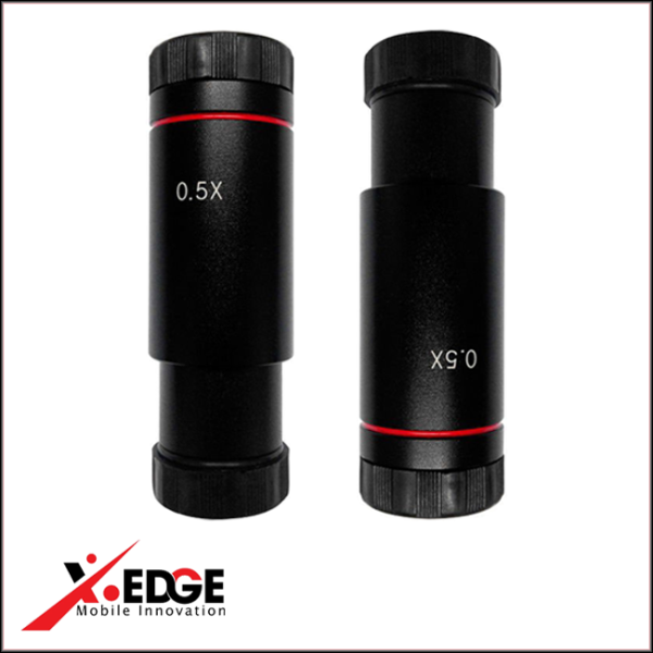 عدسة مهايئ كاميرا المجهر (Microscope Camera C-Mount Relay Lens) بمعامل تكبير 0.5X
