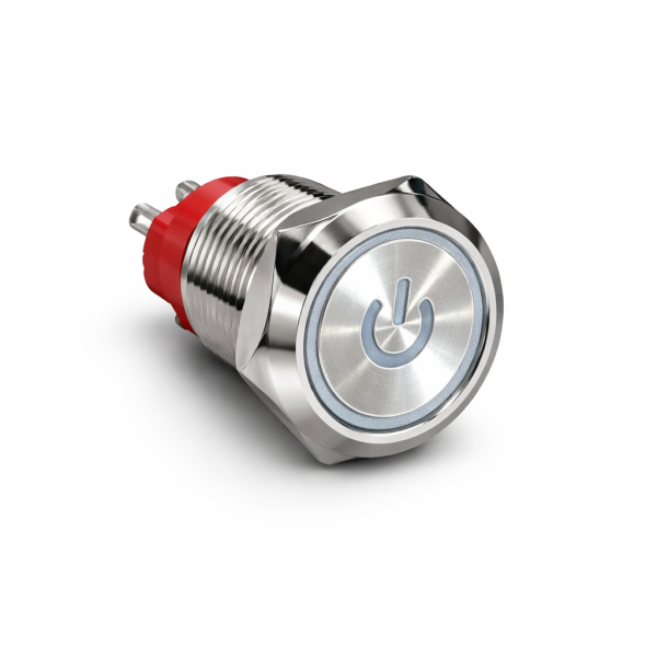 مفتاح باور معدن مضيء (Metal Push Button Switch)